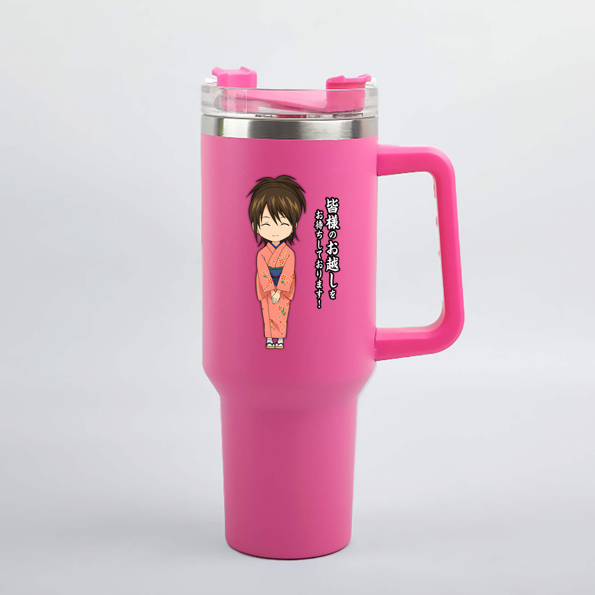 （画像用） ぎんたま 坂田銀時（さかたぎんとき） 神楽 志村新八（しむら しんぱち） GINTAMA Sakata Gintoki Kagura Shimura Shinpachi 1200mL車用タンブラー（カラープリント）